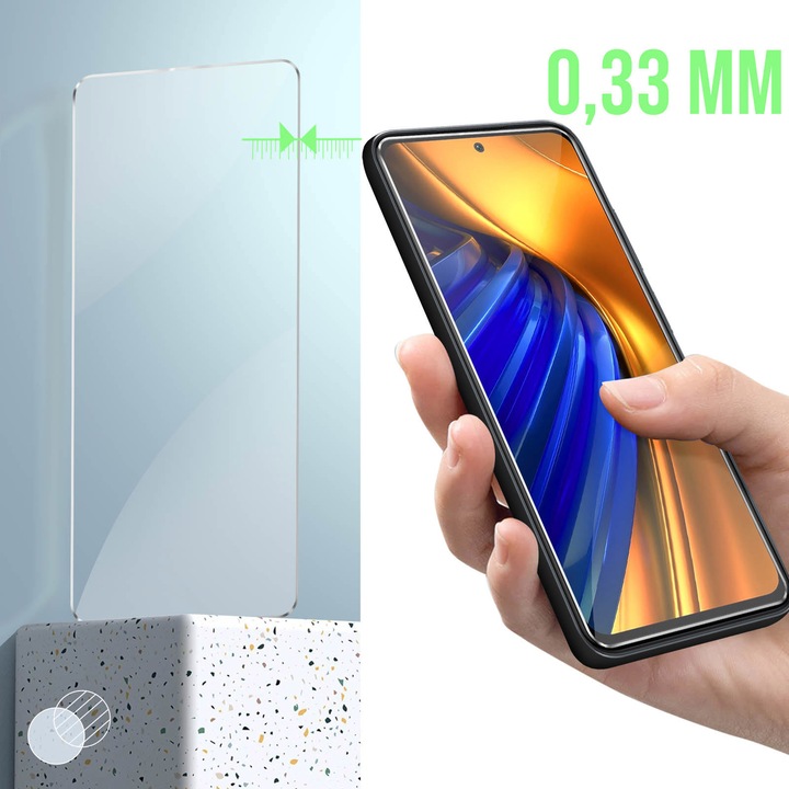 Produktbild Avizar 9H Härtegrad Glas-Displayschutzfolie (1 Stück, Xiaomi Poco F4)