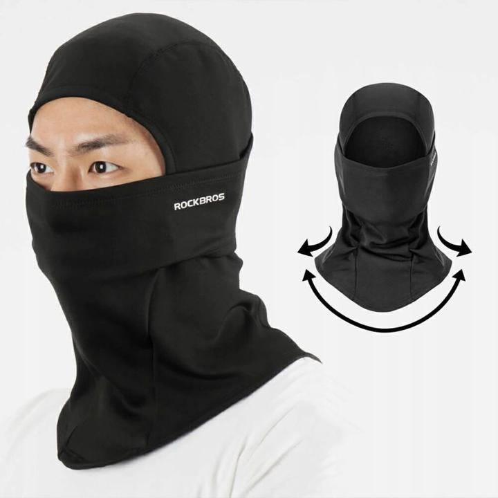 Actual product image Rockbros LF7345BK sports balaclava insulated - black