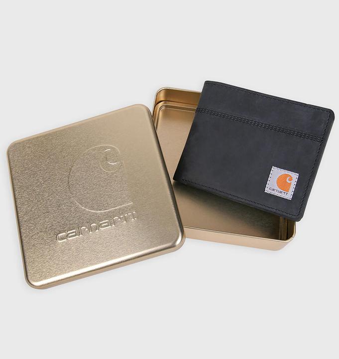 Actual product image Carhartt Portfel Saddle Leather Bifold BLACK