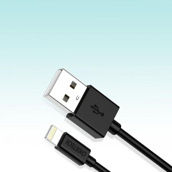 Actual product image Choetech MFI USB - lightning charging data cable 1.2 m white (IP0026 white) (1.20 m, USB 2.0, 20 W)