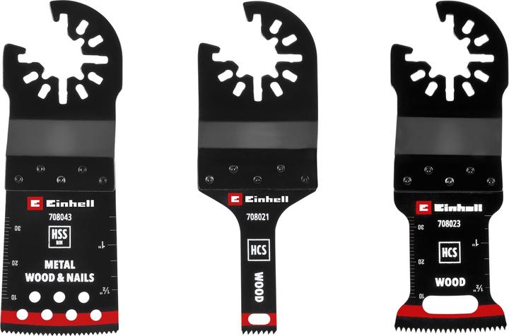 Produktbild Einhell Multitool-Set, 708103, Holz/Metall, 3-teilig
