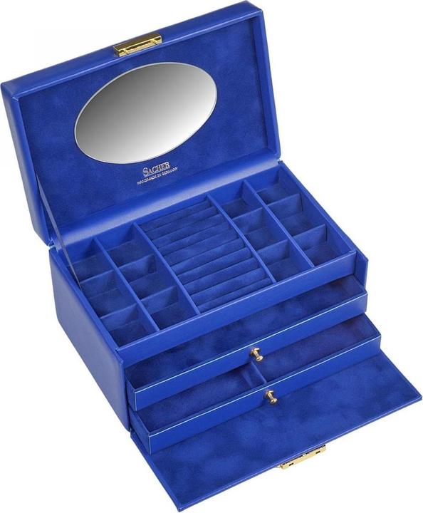 Produktbild Sacher 24.519.561515 - Schmuckkasten Emma colisimo blau Vollrindleder