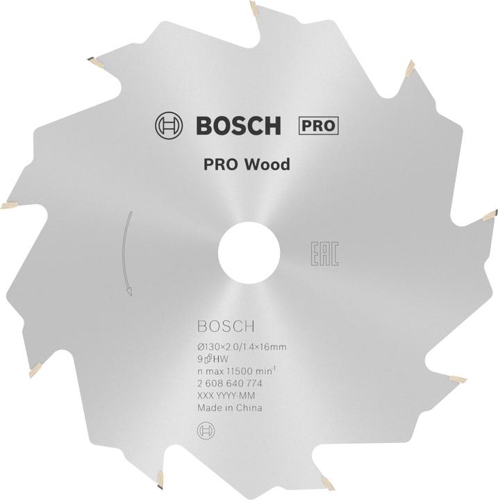 Image du produit Bosch Professional Zubehör Lame de scie circulaire PRO Wood, 130 x 2 x 16 mm