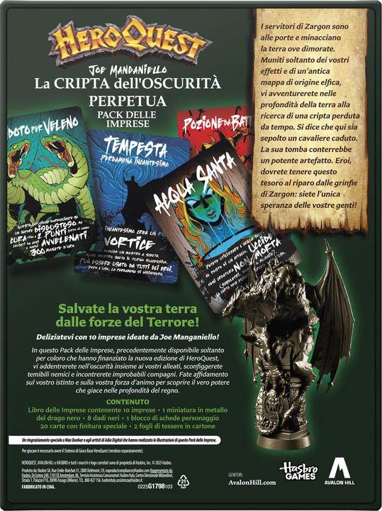 Actual product image Hasbro HeroQuest - La Cripta dell'Oscurità Perpetua (Ed. Italiana) (Italian, 2 - 5 Players)