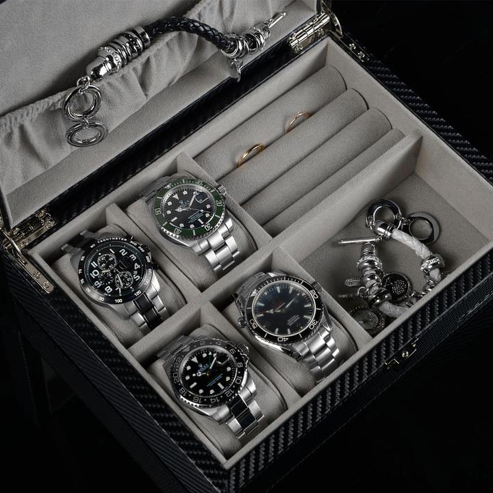 Produktbild Designhütte Uhren & Schmuckbox Dallas - Karbon