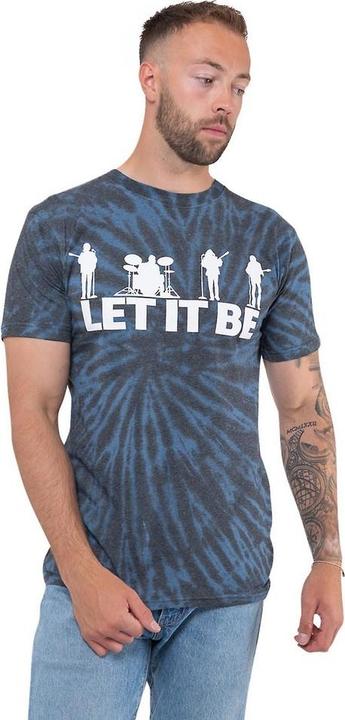 Produktbild The Beatles Erwachsene Let It Be Silhouette Tie Dye TShirt (XL)