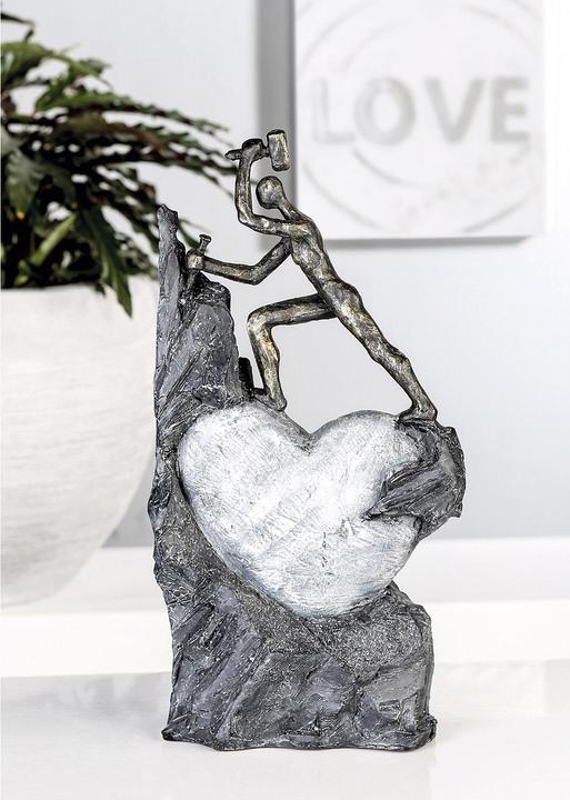 Image du produit Casablanca by Gilde Sculpture Heart Bronze (37 x 19 cm)
