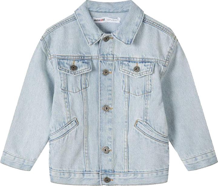 Actual product image Minoti Boys Plain Collared Denim Jacket (146, 152)