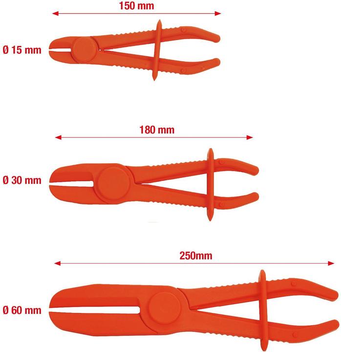 Actual product image KS Tools Hose clamp pliers set. 3 pcs. 115.5050 (15.90 mm)