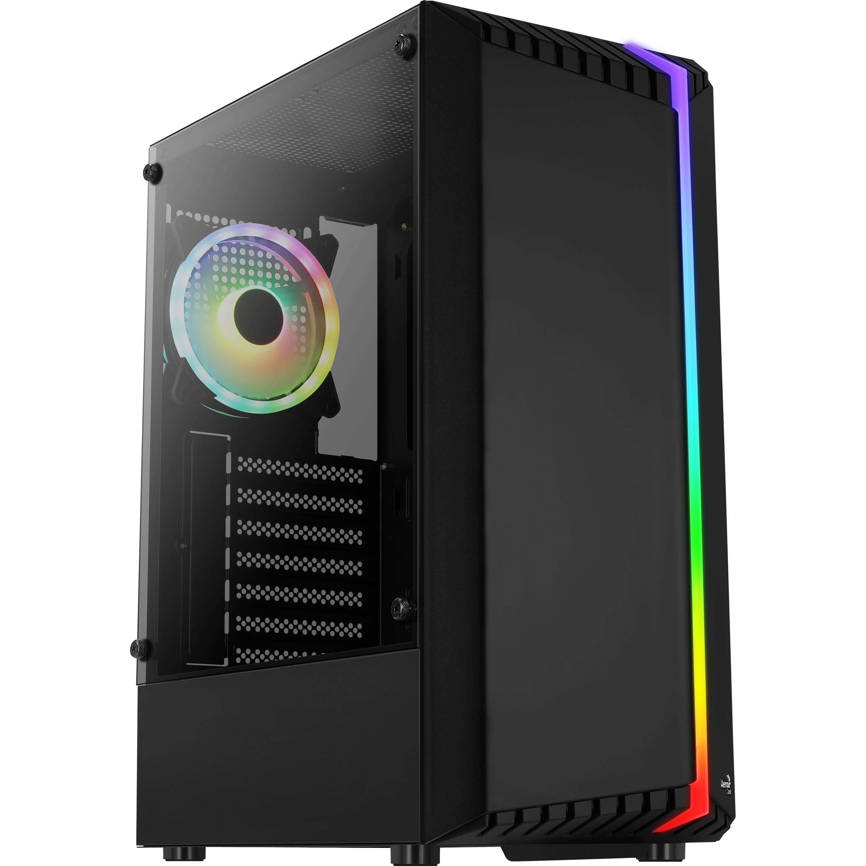 AeroCool Bionic (ATX, mATX, Mini-ITX), PC Gehäuse, Schwarz