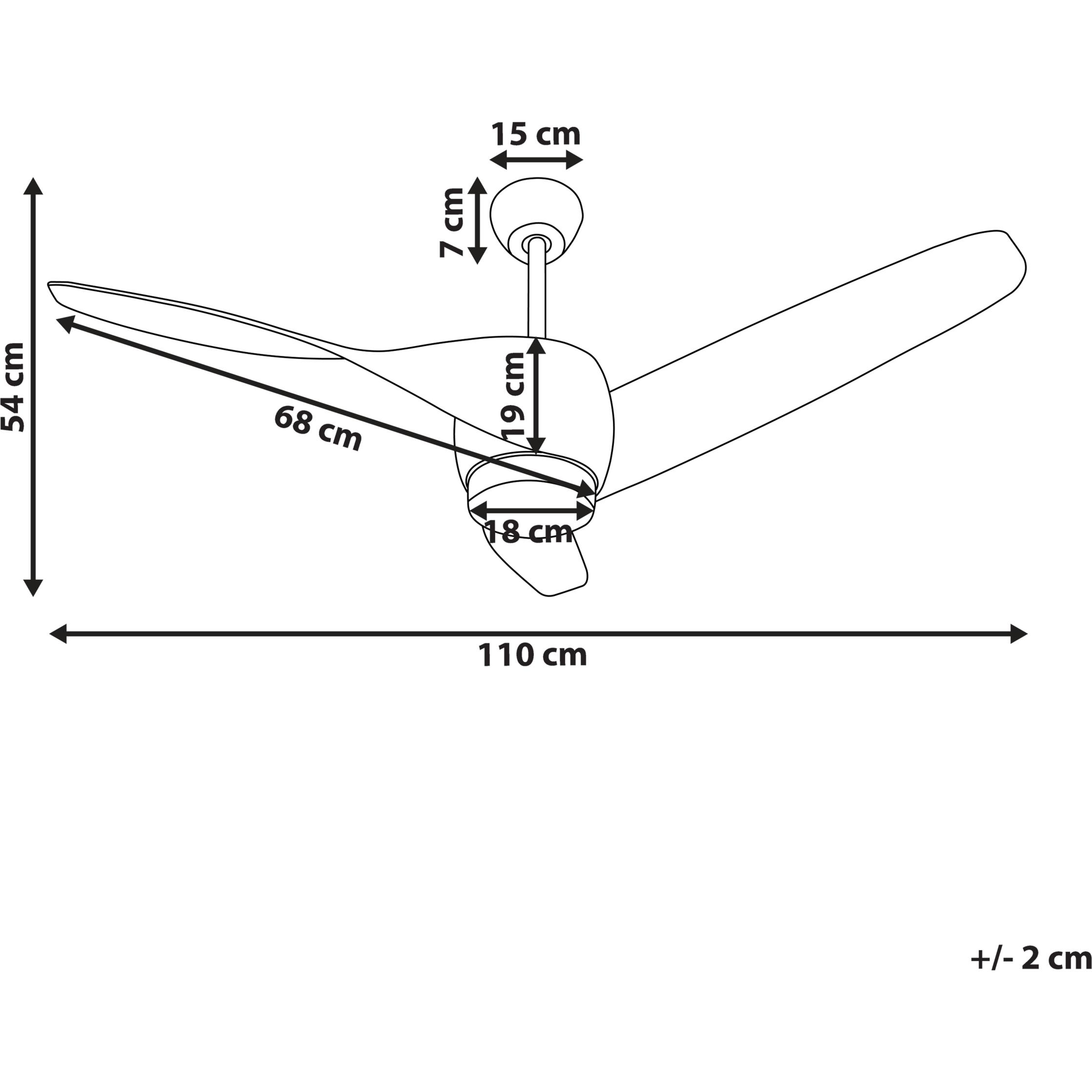 Thumbnail - Beliani Paria, Ventilator, Braun