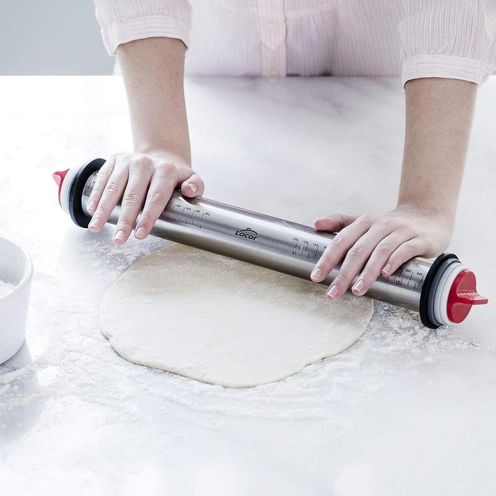 Produktbild Lacor Edelstahl-Nudelholz mit Ringen