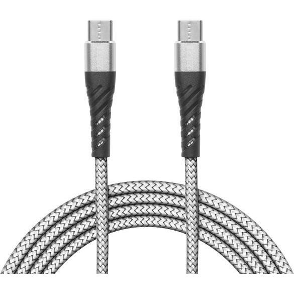 Delight kábel - Type-C - Type-C 2A, 1m, fehér (1 m), Cavo USB