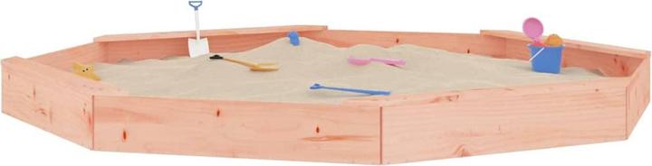 Produktbild vidaXL Sandkasten mit Sitzen Achteck Massivholz
