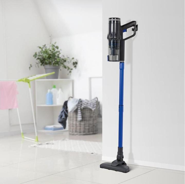 Actual product image CleanMaxx Akku-Hand- und Stielsauger Blau/Grau