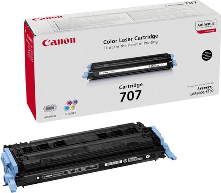 Produktbild Canon 3x PFI-707BK Tinte schwarz Standardkapazität 700ml 3er-Pack iPF830/840/850 (BK)