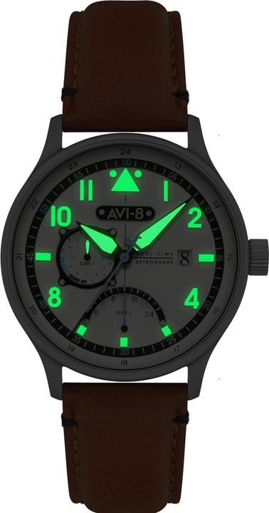 Immagine prodotto AVI-8 AV-4101-0C Hawker Hurricane McKellar a doppio tempo (Orologio da pilota)