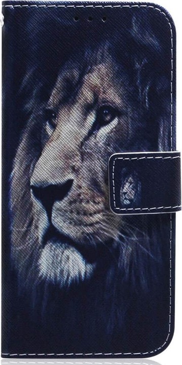Actual product image Cover-Discount Nokia G42 - Leather case cover lion (Nokia G42)