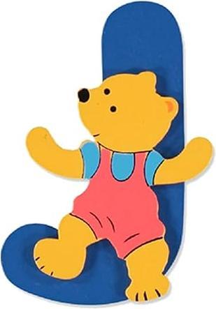 Actual product image Bieco Letter bear J 8cm wood