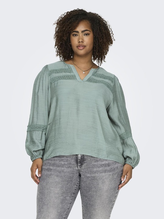 Actual product image Only Regular fit V-neck balloon sleeves Top Top (50)