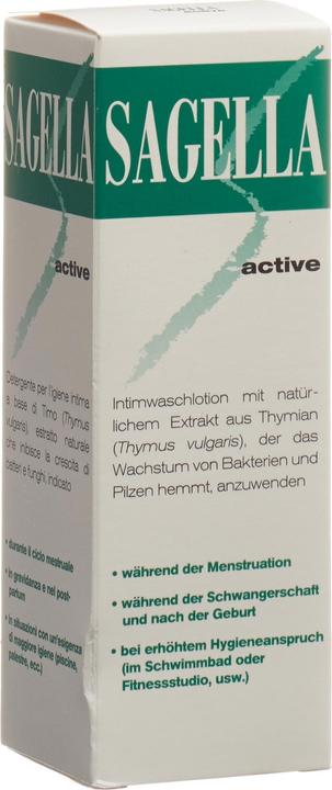 Actual product image Sagella active Intimate Wash Lotion (250 ml, Intimate washing lotion)