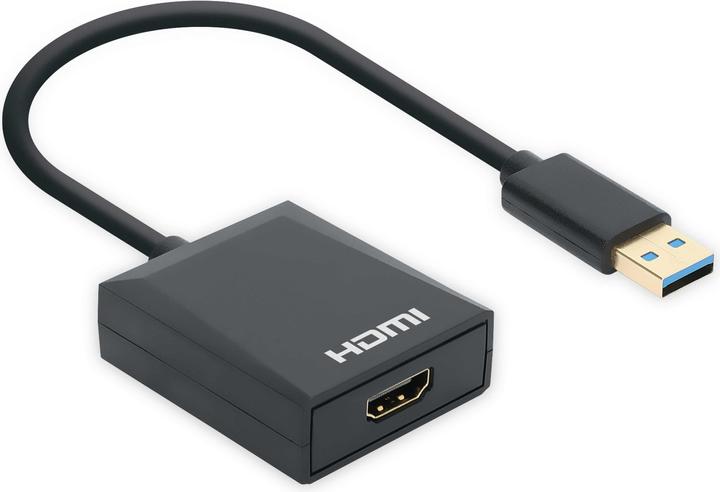 Actual product image Manhattan 1080p USB-A to HDMI Adapter (HDMI, 23.40 cm)