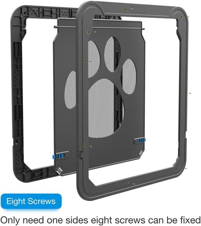 Image du produit Petcute Trappe pour chat pour porte moustiquaire (Chatière magnétique)