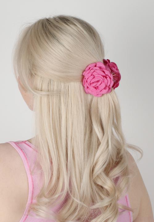 Immagine prodotto Trisa Fashion Stoffblume auf Haarklammer Set Blau-Pink 2 Stk. (2 pz.)