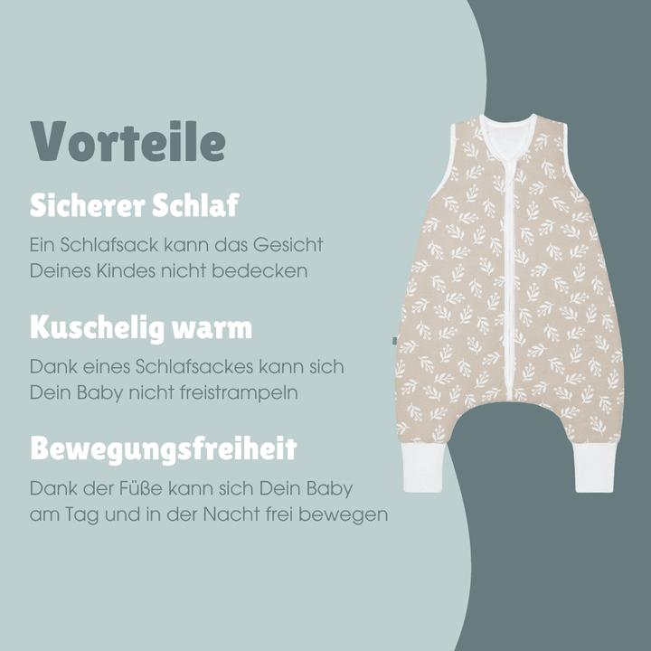 Actual product image Emma & noah Schlafsack mit Füssen 2.5 TOG (90 cm, 2.5 TOG)