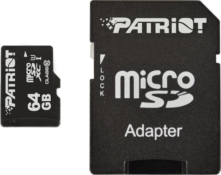 Patriot microSDXC Speicherkarte Klasse 10 (64 GB, microSDXC)