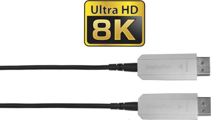 Actual product image Vivolink Pro Displayport Optical 10 m Black (10 m, DisplayPort, 1.4)