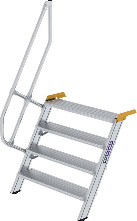 Productafbeelding Munk Trap 60ï¿½ tredebreedte 1000 mm 4 treden aluminium geribbeld (Steigers, 100 cm)