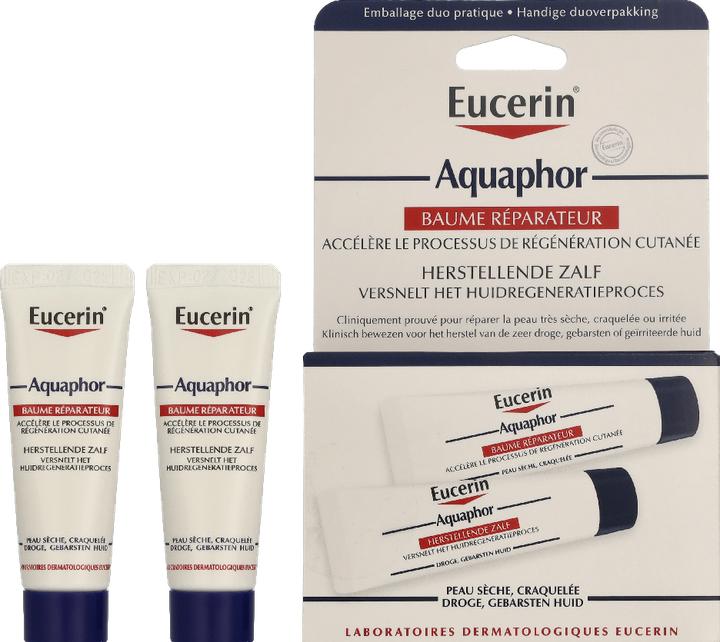 Actual product image Eucerin Set of 2 Regenerating Balms Aquafor - 2 x 10 ml (Body care set)