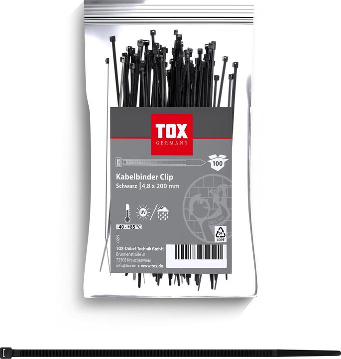Actual product image Tox Cable tie clip 4.8x200 (100 pcs.) (200 mm, 100 pcs.)