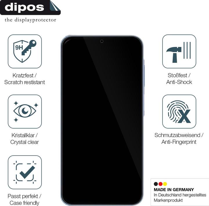 Produktbild Dipos Anti-Shock Displayschutz 9H (1 Stück, Samsung Galaxy A25)