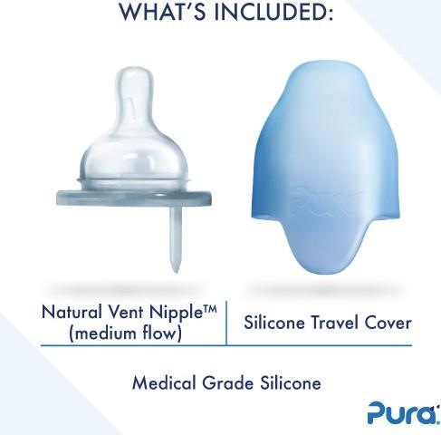 Actual product image Pura 325 ml Baby Bottle, Mint (325 ml)