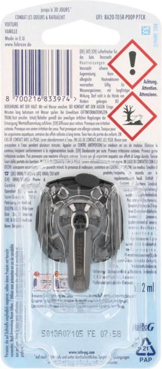 Produktbild Febreze Auto Vanille