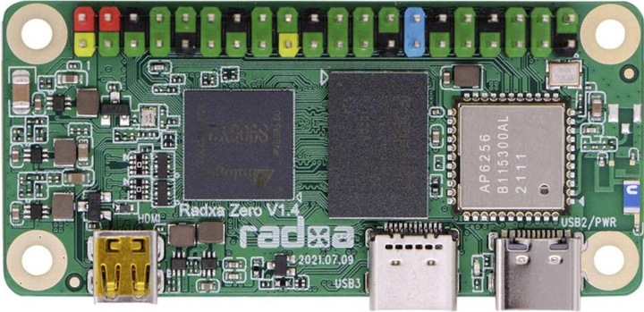 Actual product image Radxa Zero 4GB RAM/16GB eMMC Single Board Computer
