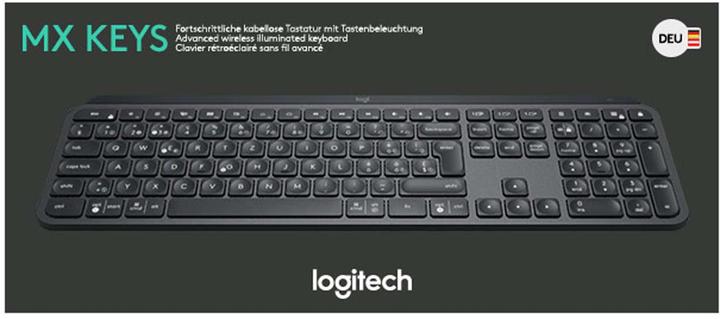 Produktbild Logitech MX Keys (Deutschland, Kabellos)