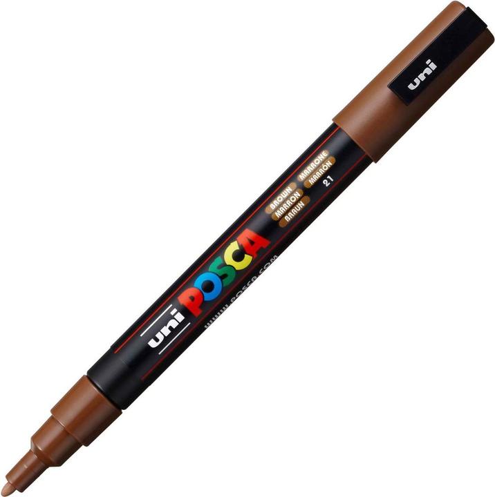 Productafbeelding Posca Fijne marker PC-3M (Bruin, 0.90 mm, 1 x)