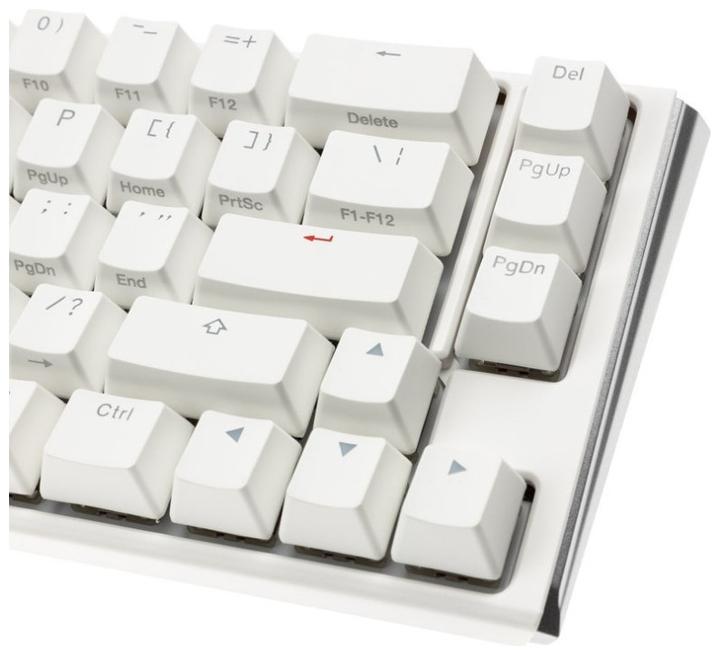 Produktbild Ducky One 3 Classic Pure White SF Gaming Tastatur, RGB LED - MX-Silent-Red (US) (US, Kabelgebunden)