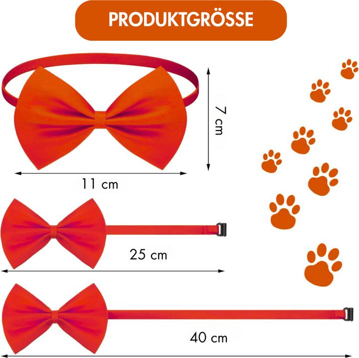 Actual product image Suba Set of 3 Dog Collars with Bow Tie (Dog life jacket)