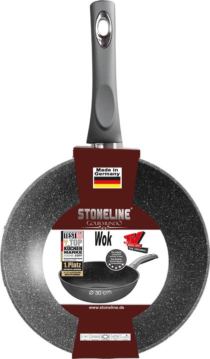 Produktbild Stoneline Gourmundo Wok 30 cm, Made in Germany (Wok Pfanne, Aluminium)