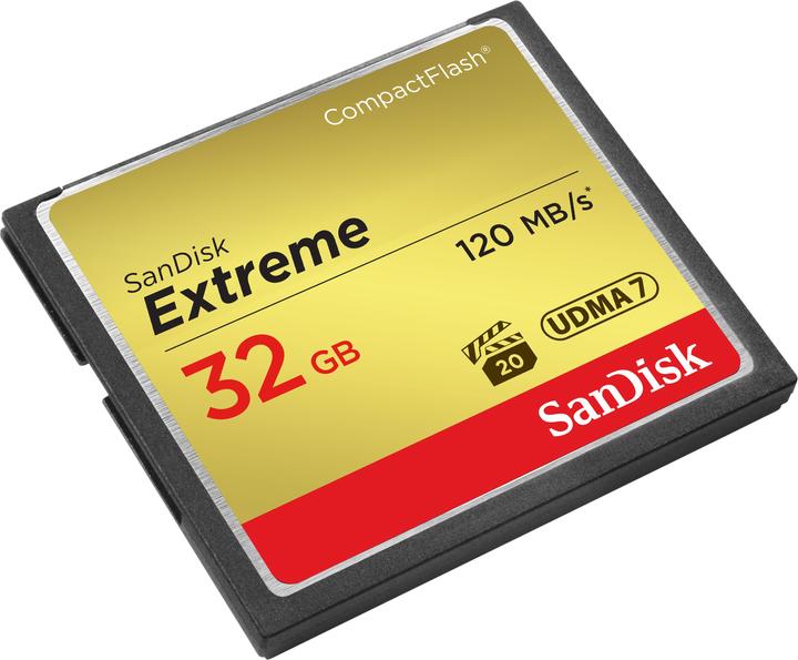 Actual product image SanDisk Extreme Compact Flash (32 GB, CF)