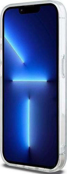 Actual product image DKNY PC/TPU Repeat Pattern Tonal Stripe Magsafe Case for iPhone 15 Pro Blue (Apple iPhone 15 Pro)