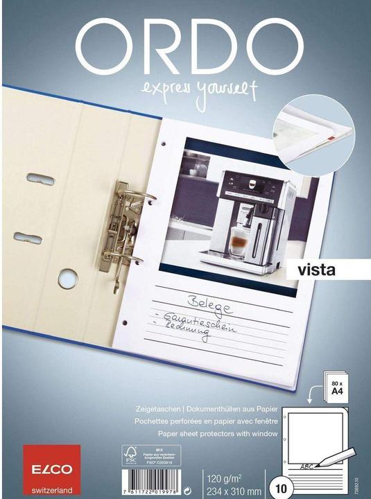 Produktbild Elco Zeigebuchtaschen Ordo vista (A4, 10x)