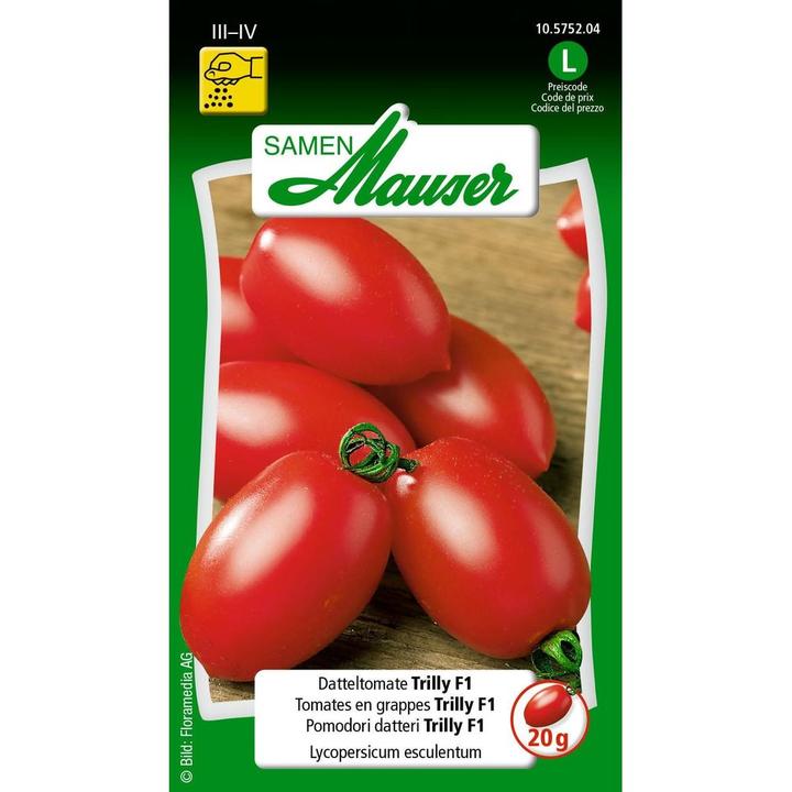 Image du produit Samen Mauser Datteltomate Trilly F1 (Graines de légumes)