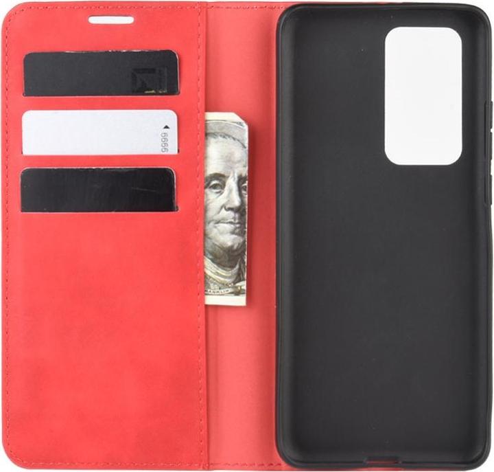 Produktbild Cover-Discount Huawei P40 Pro- Stand Flip Case Hülle rot (Huawei P40 Pro)