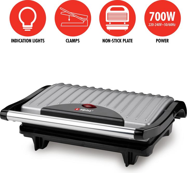Image du produit alpina Gril de contact 700W