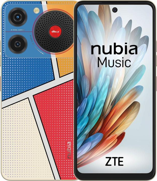 Nubia Appareil mobile Music / 4GB / 128GB / (128 Go, Pop art, 6.60", 4G)
